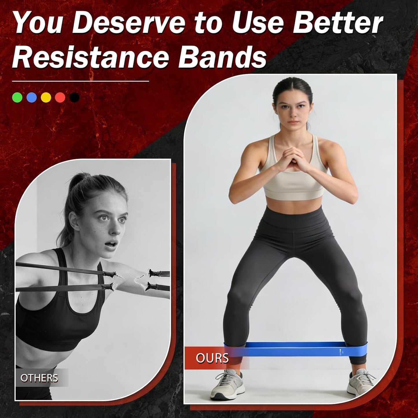 5-Piece Fabric Resistance Loop Band Set